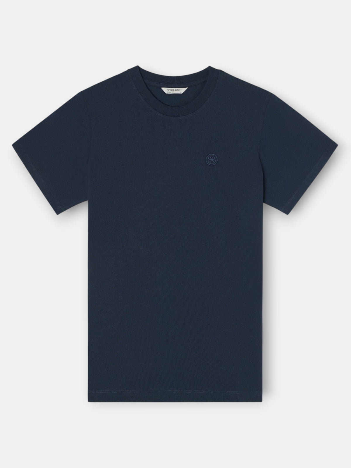 T-shirt logo sourire bleu marine