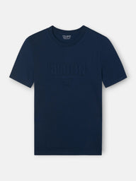 T-shirt Silbon patch ton bleu marine