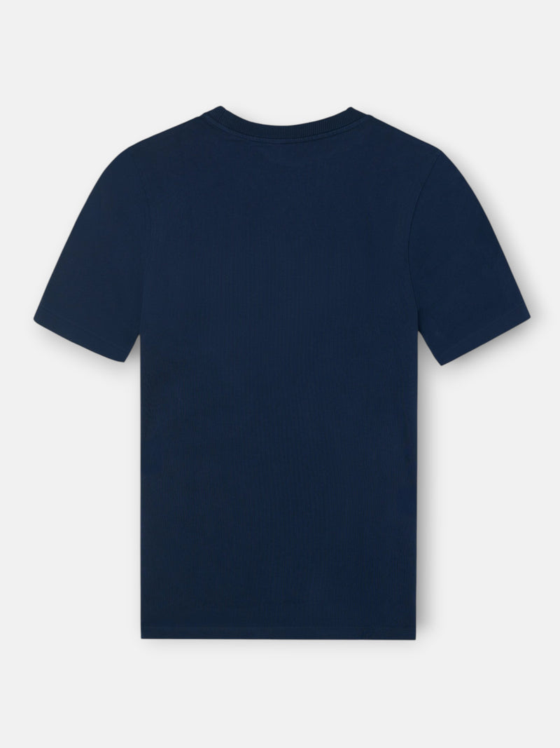 T-shirt Silbon patch ton bleu marine