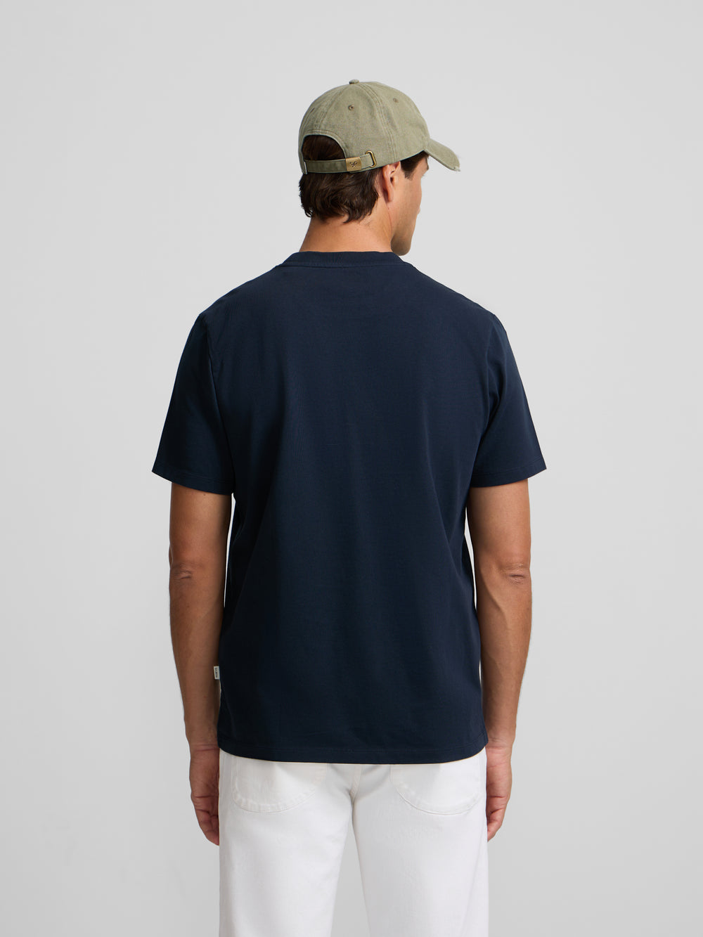 Camiseta silbon patch tono azul marino