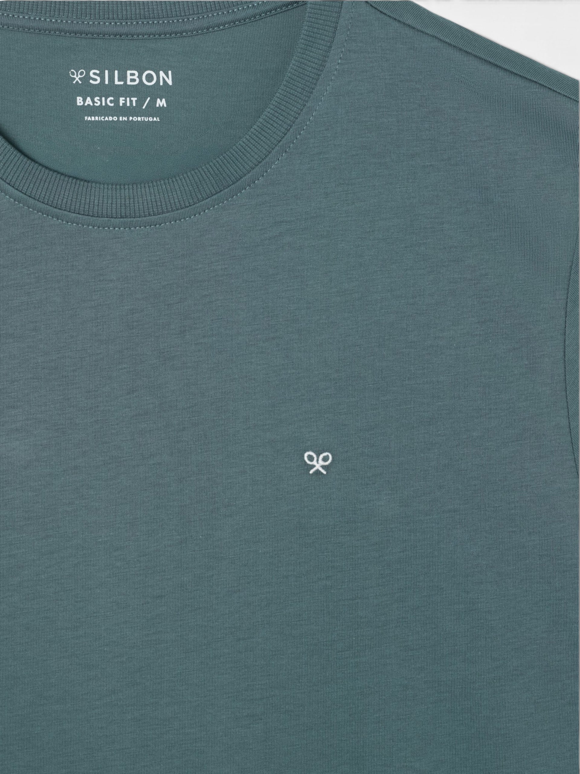 Camisola clássica minilogo verde escuro