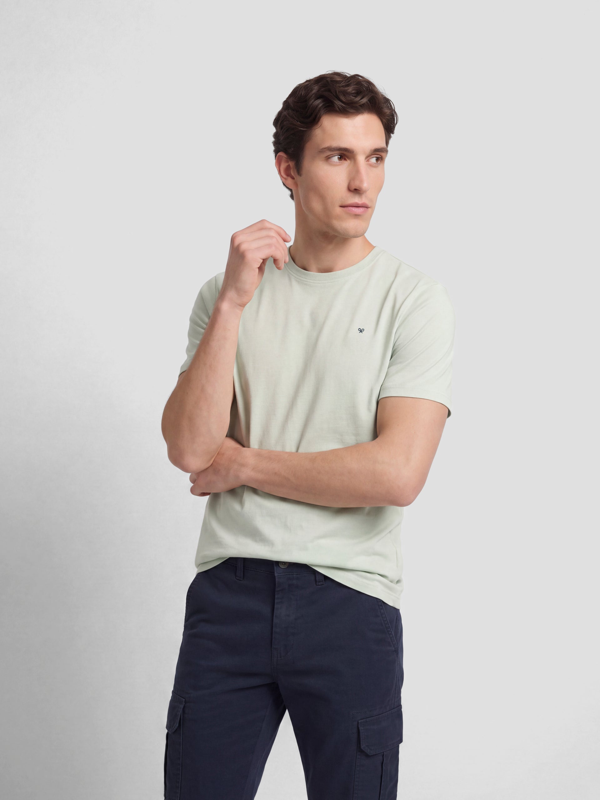 T-shirt classique minilogo vert clair
