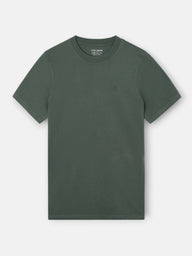 T-shirt unie minilogo patch kaki