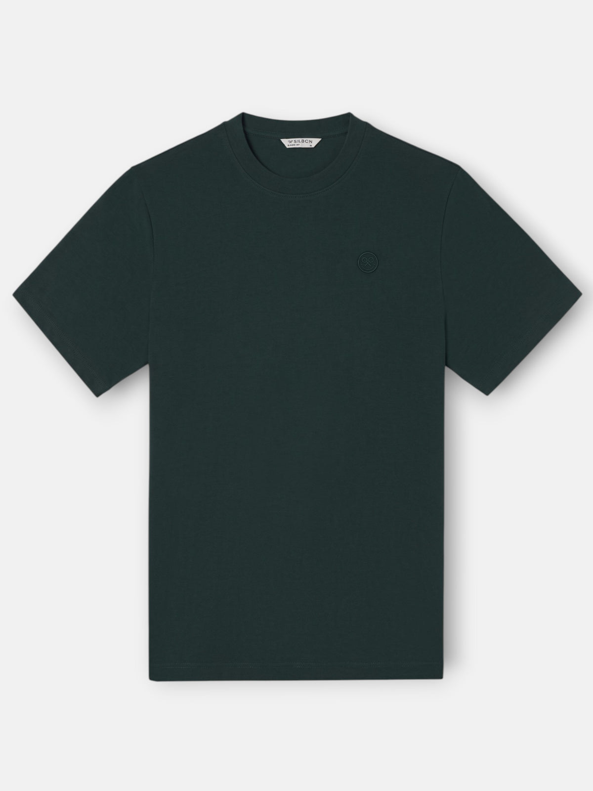 T-shirt logo sourire vert foncé