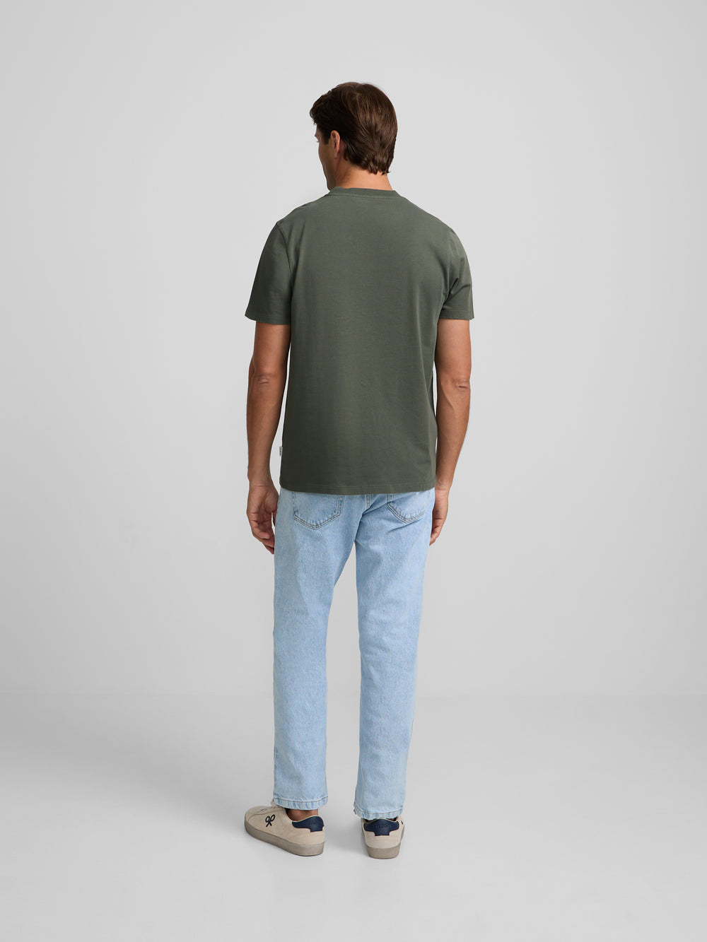 Camiseta silbon patch tono khaki
