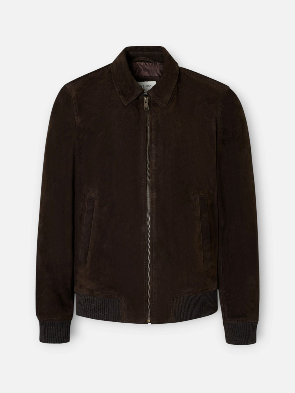 Chaqueta de piel marron