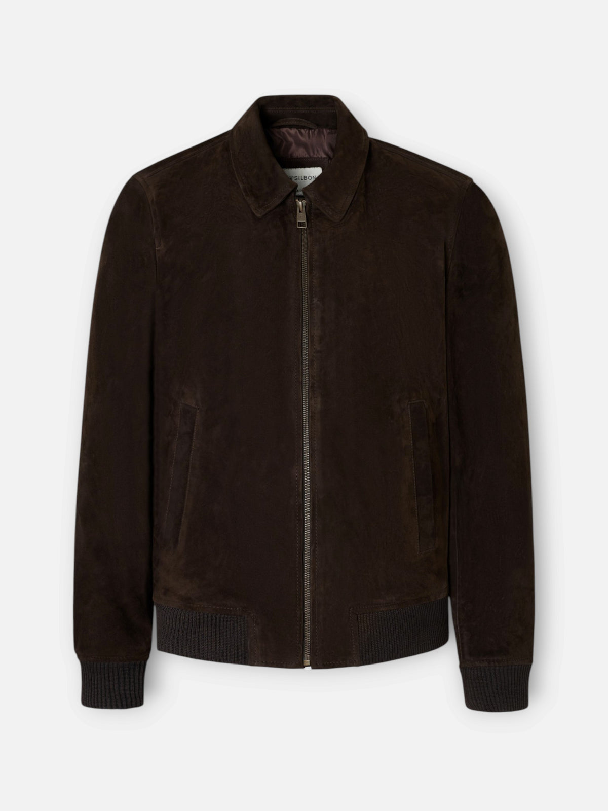 Brown leather jacket