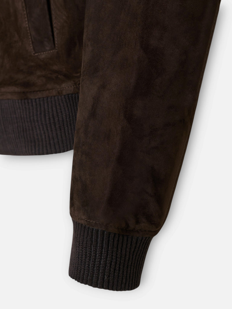 Brown leather jacket