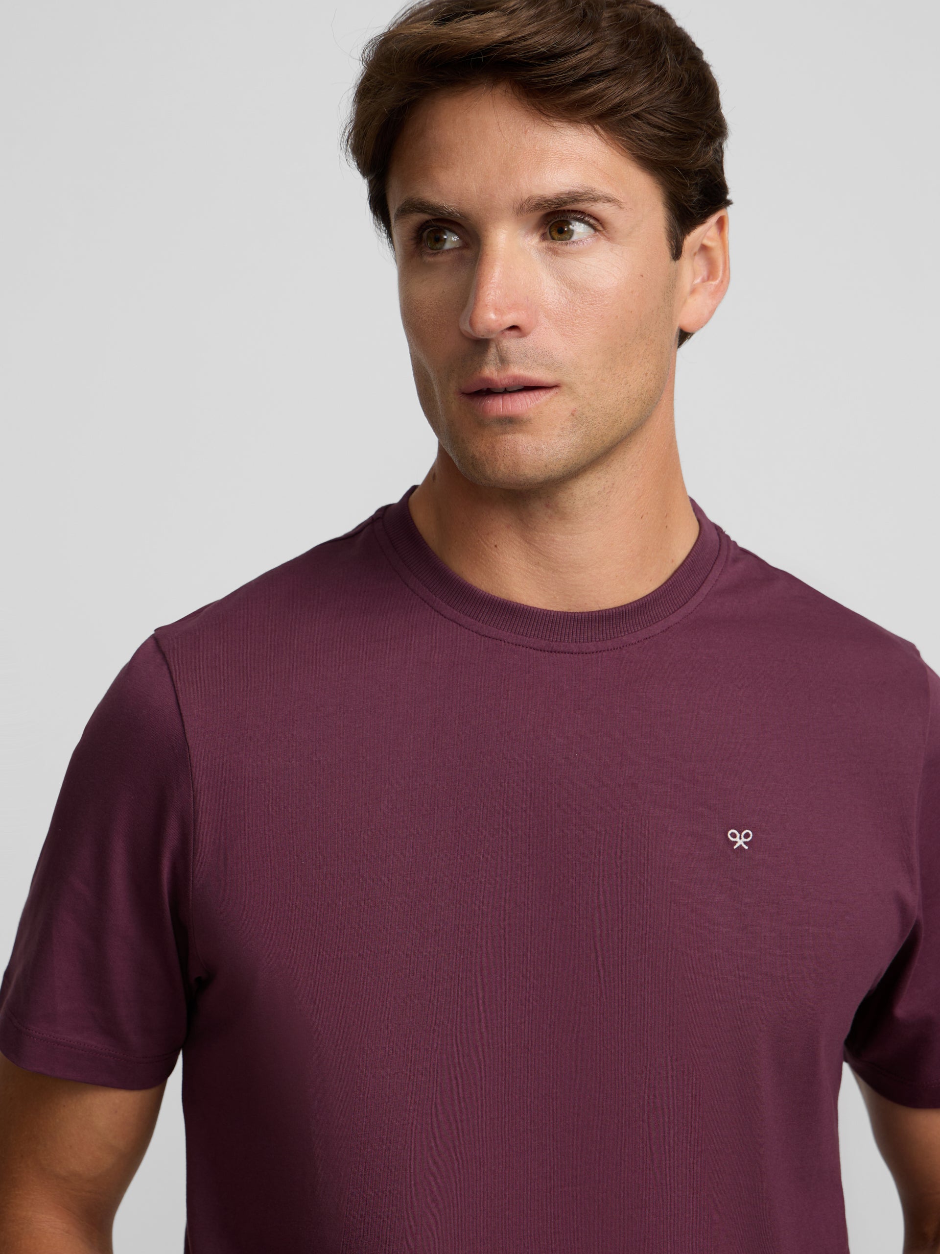 Camisola clássica minilogo bordô