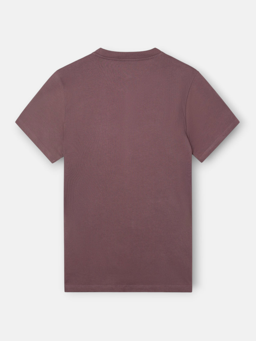 T-shirt lisa minilogo emblema bordô