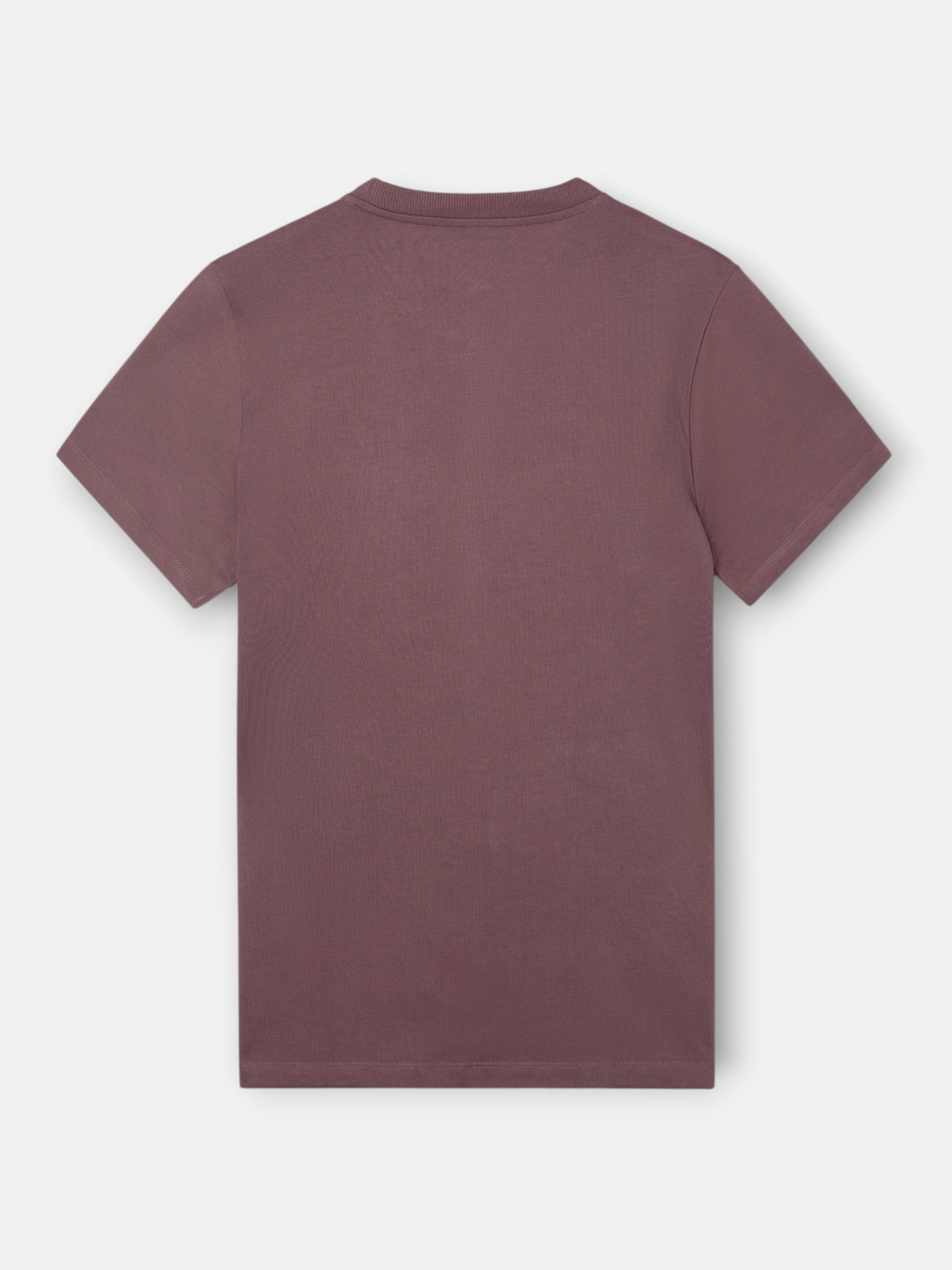 T-shirt lisa minilogo emblema bordô