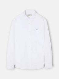 Camisa sport oxford warm blanca