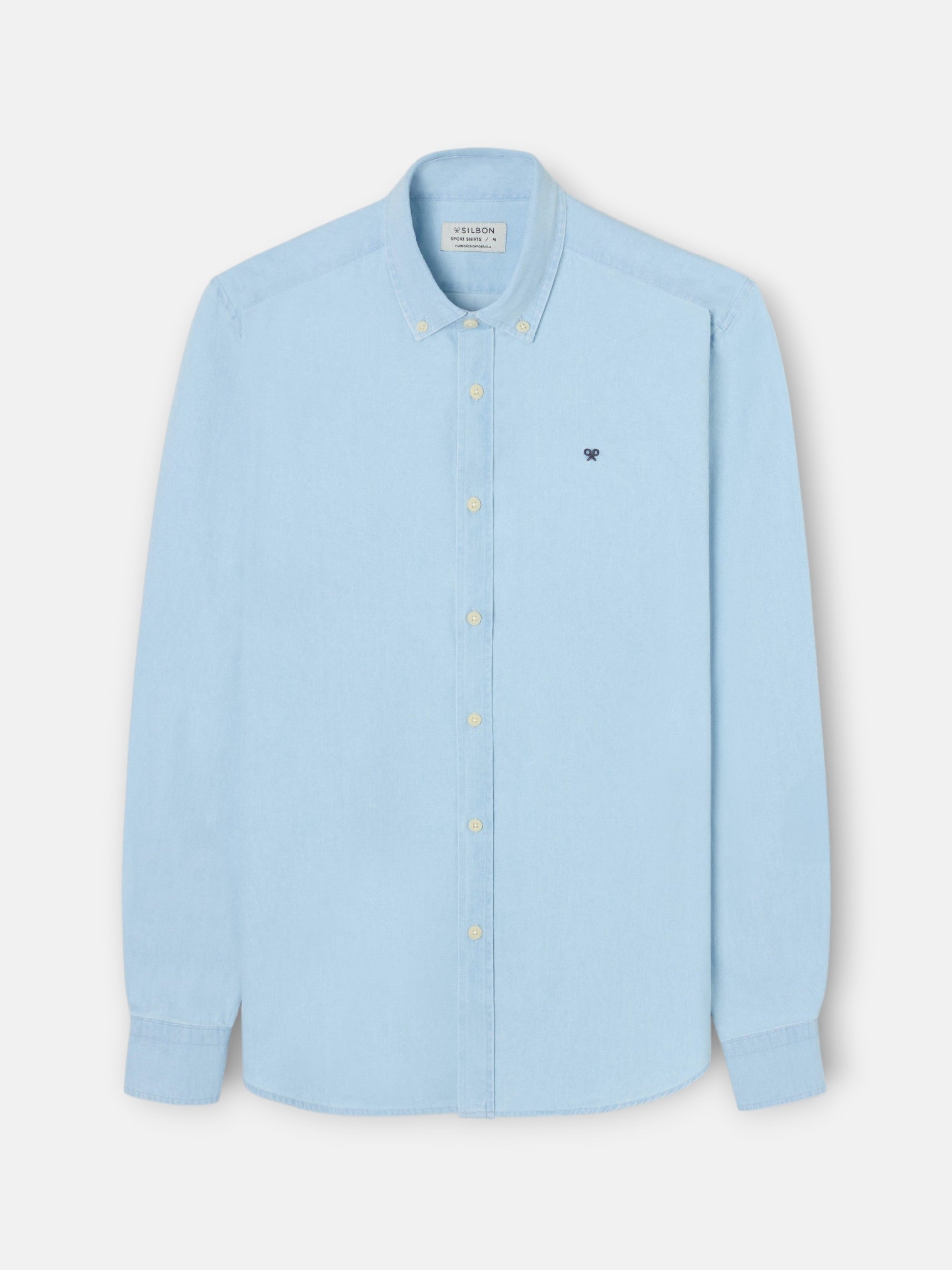 Light blue denim sport shirt