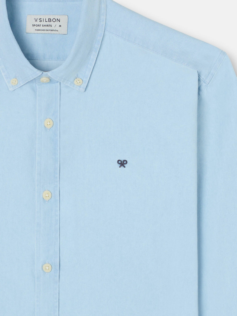 Light blue denim sport shirt