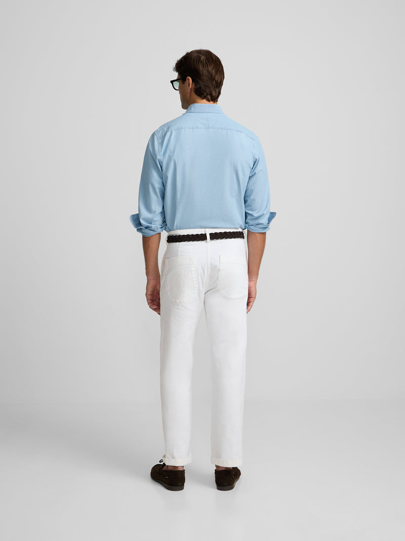 Chemise sport en denim bleu clair