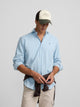 Chemise sport en denim col cutaway bleu clair