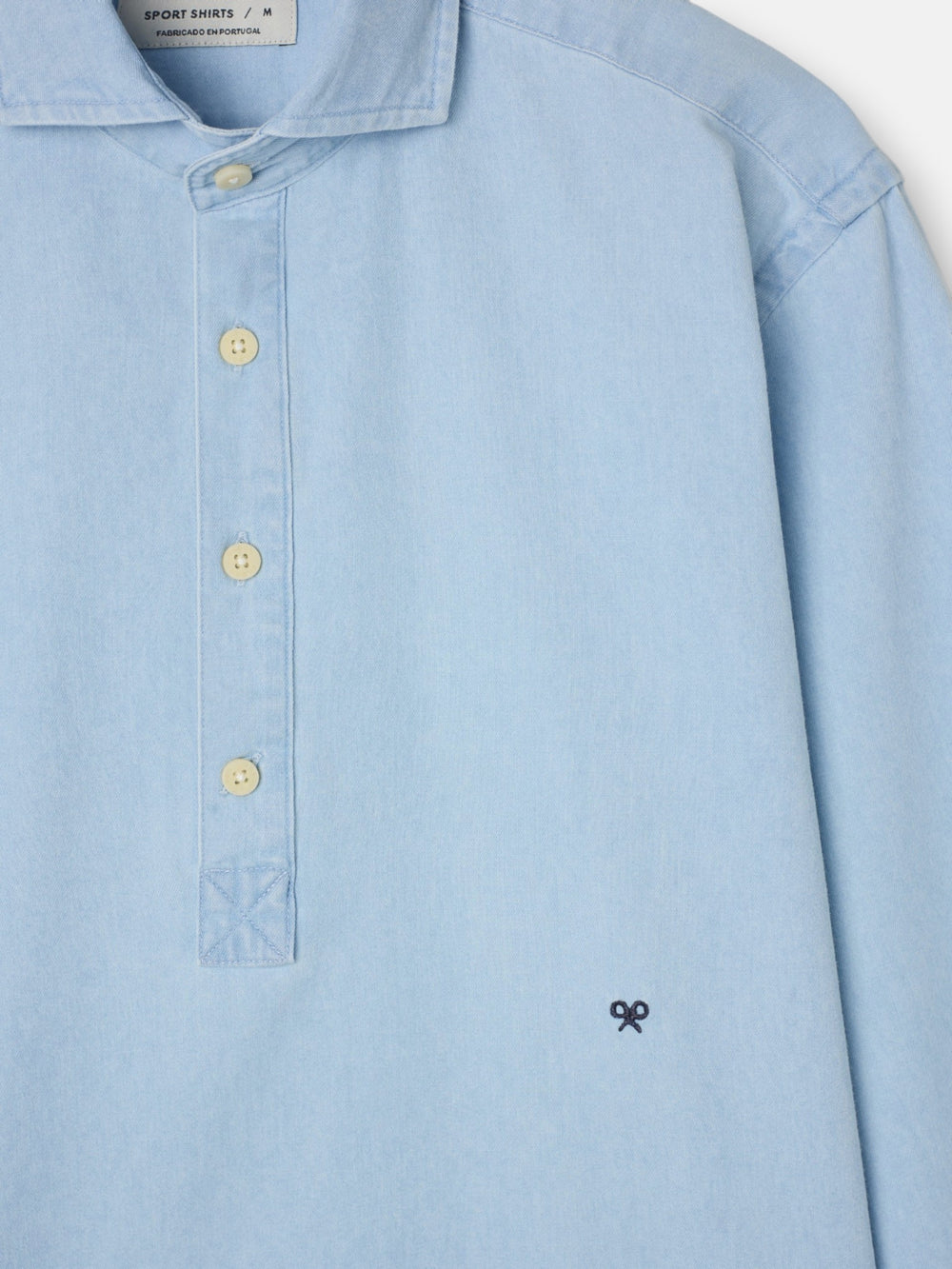 Polera sport denim azul claro