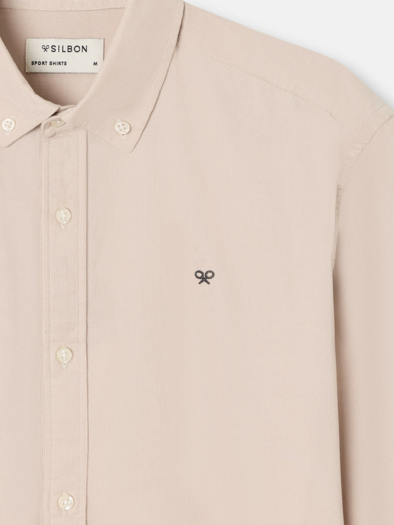 Camisa sport pana beige
