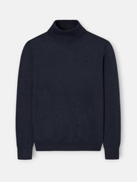 Jersey cuello vuelto azul marino