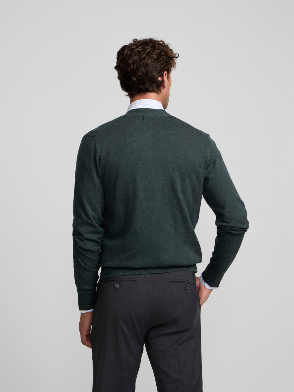 Classic dark green cardigan