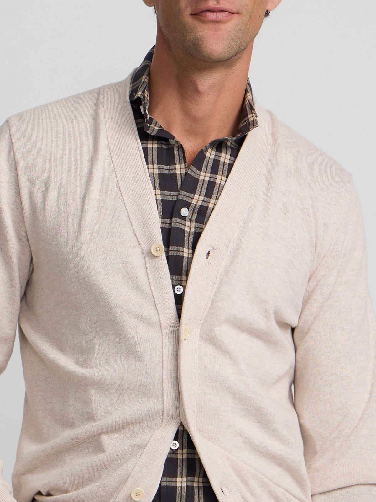 Cardigan classique beige