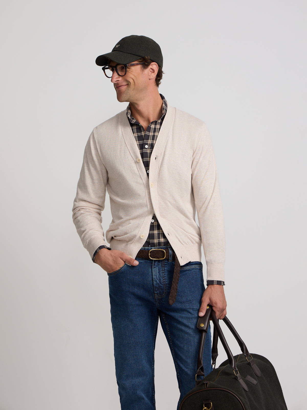 Cardigan classique beige