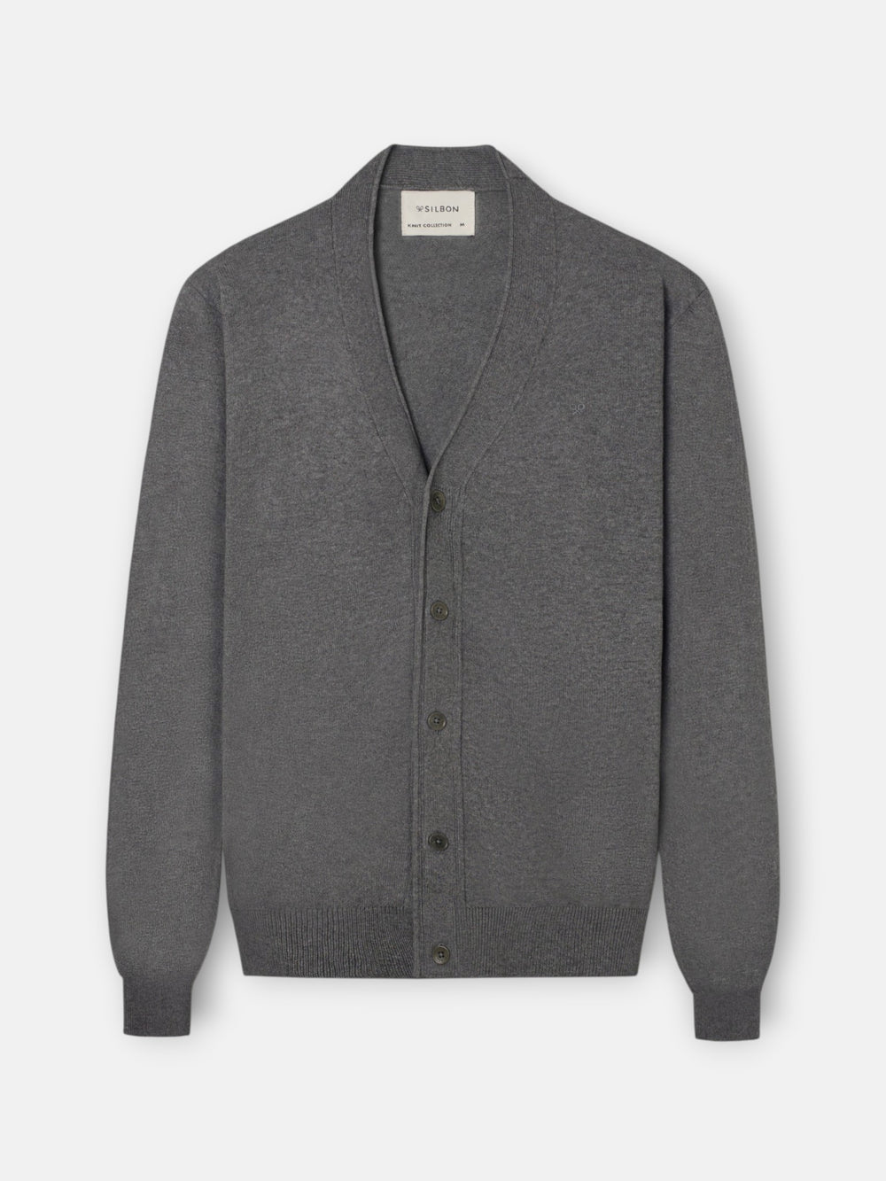 Cardigan clasico gris