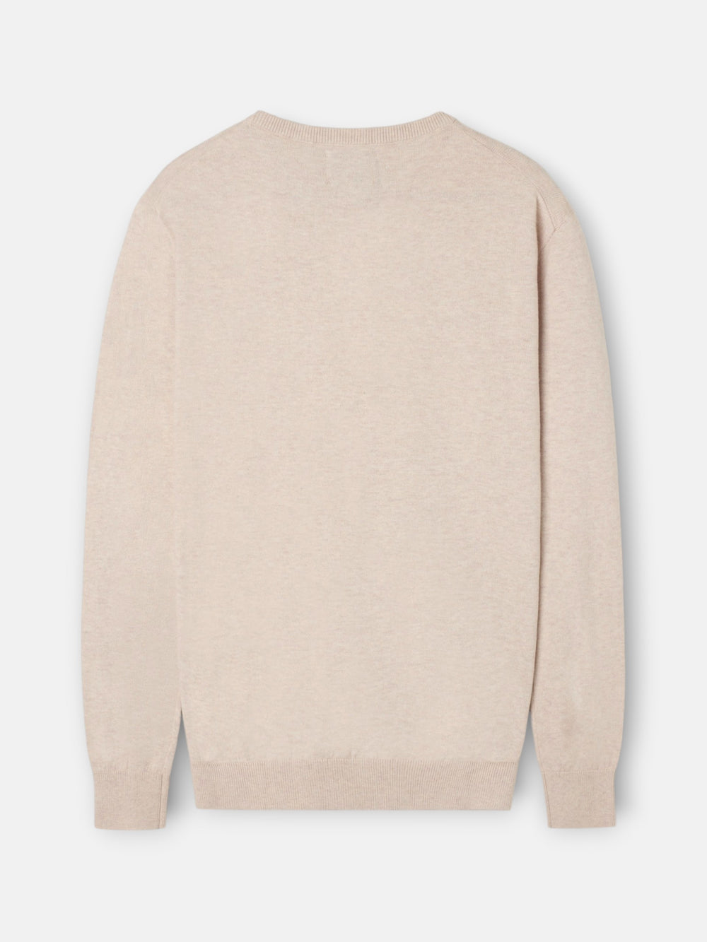 Jersey cuello redondo beige claro