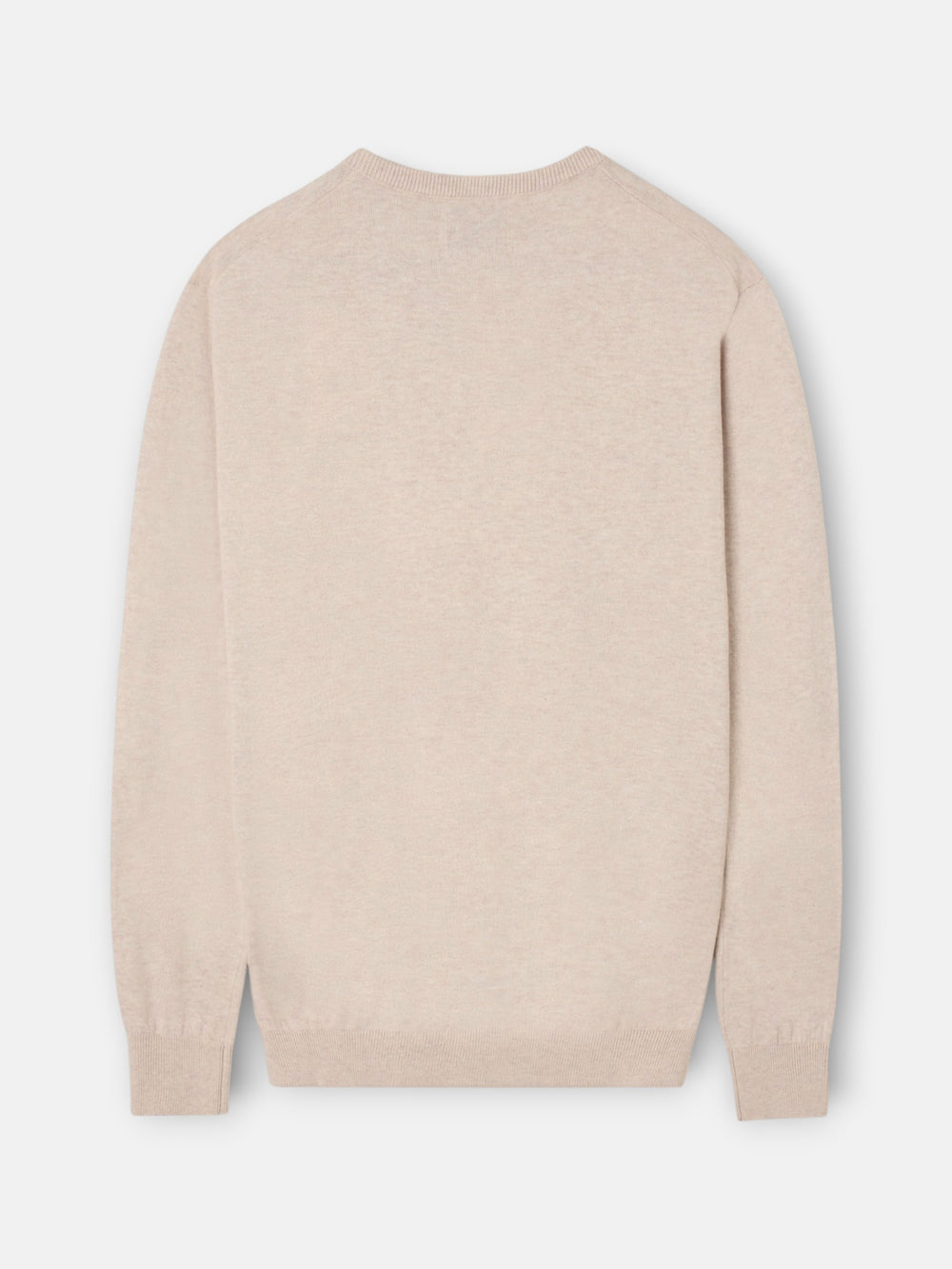 Jersey cuello pico beige