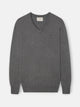 Jersey cuello pico gris