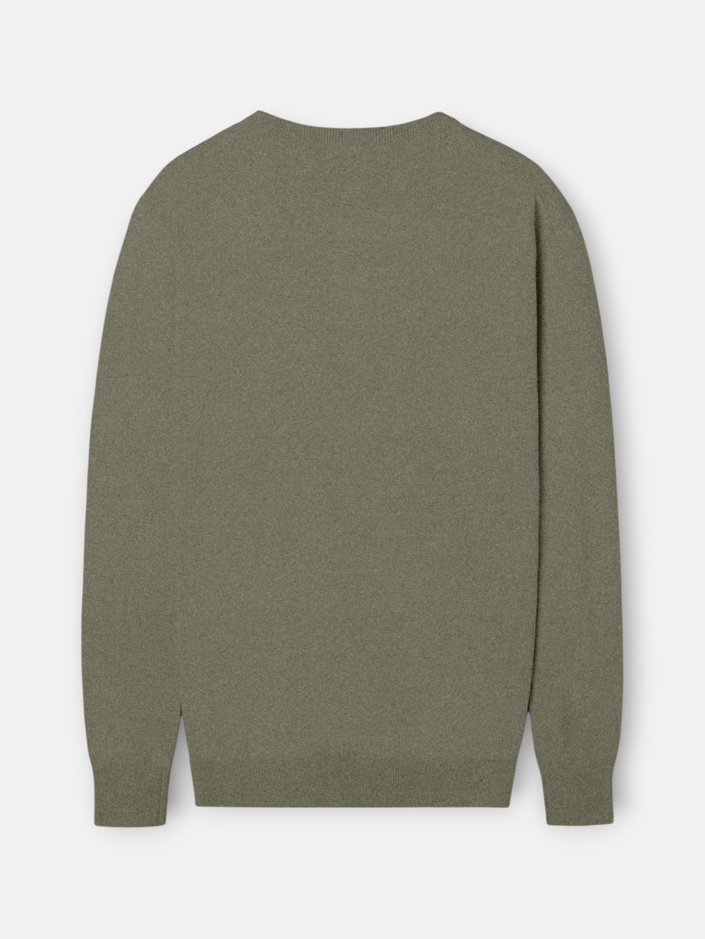 Jersey cuello redondo verde gris