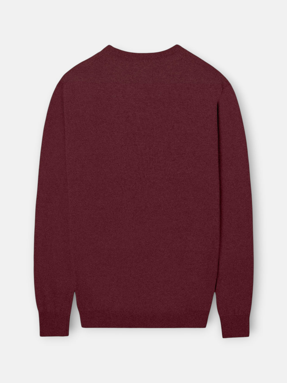 Jersey cuello pico burdeos