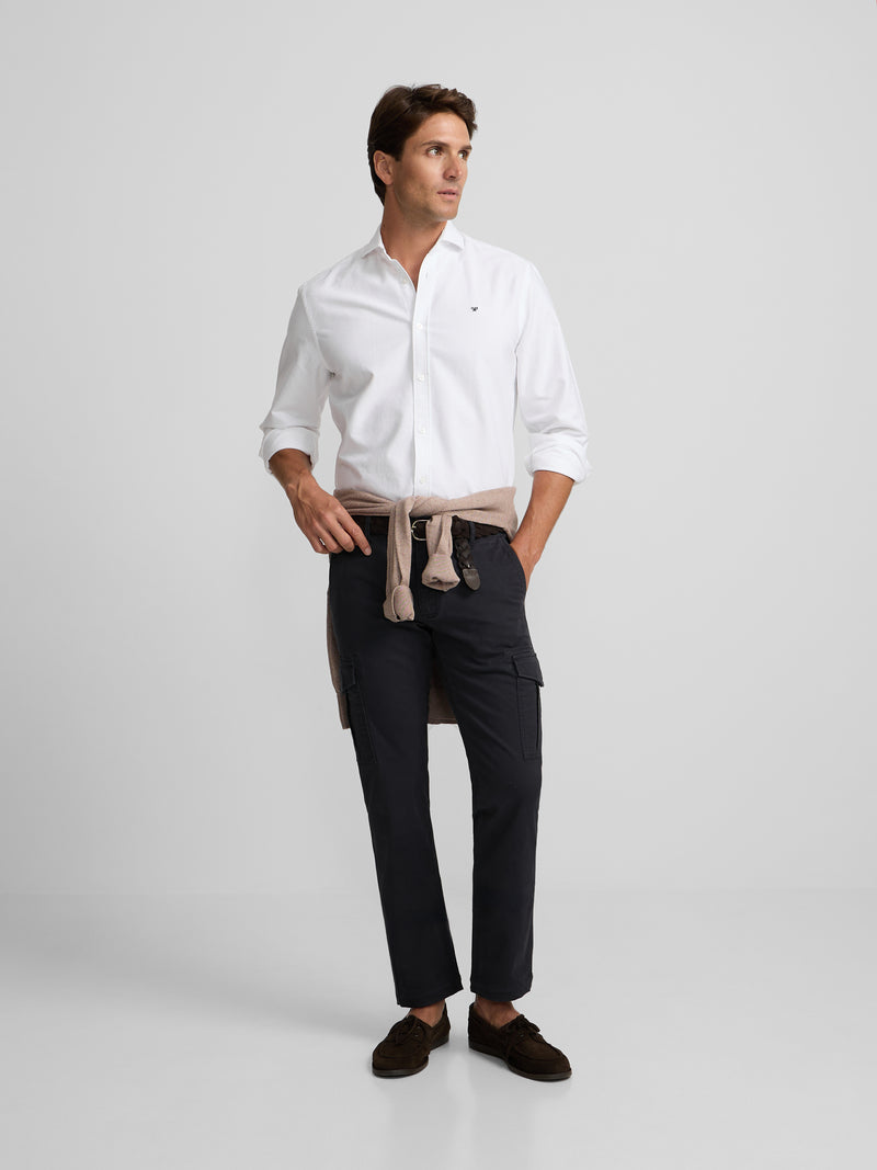 Navy blue cargo sport trousers