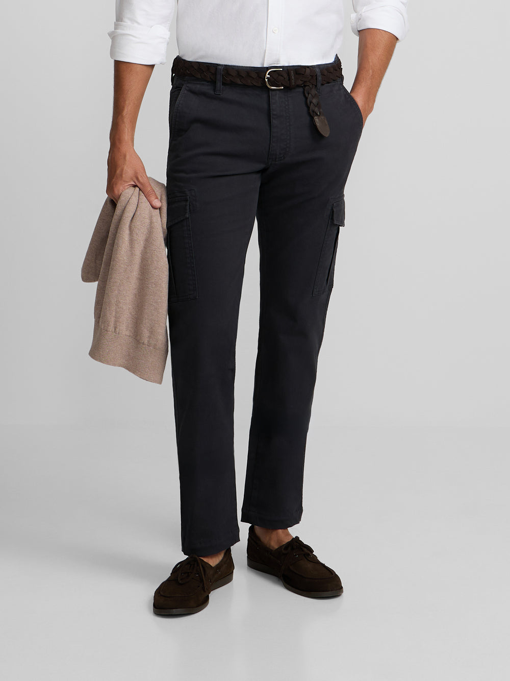 Navy blue cargo sport trousers