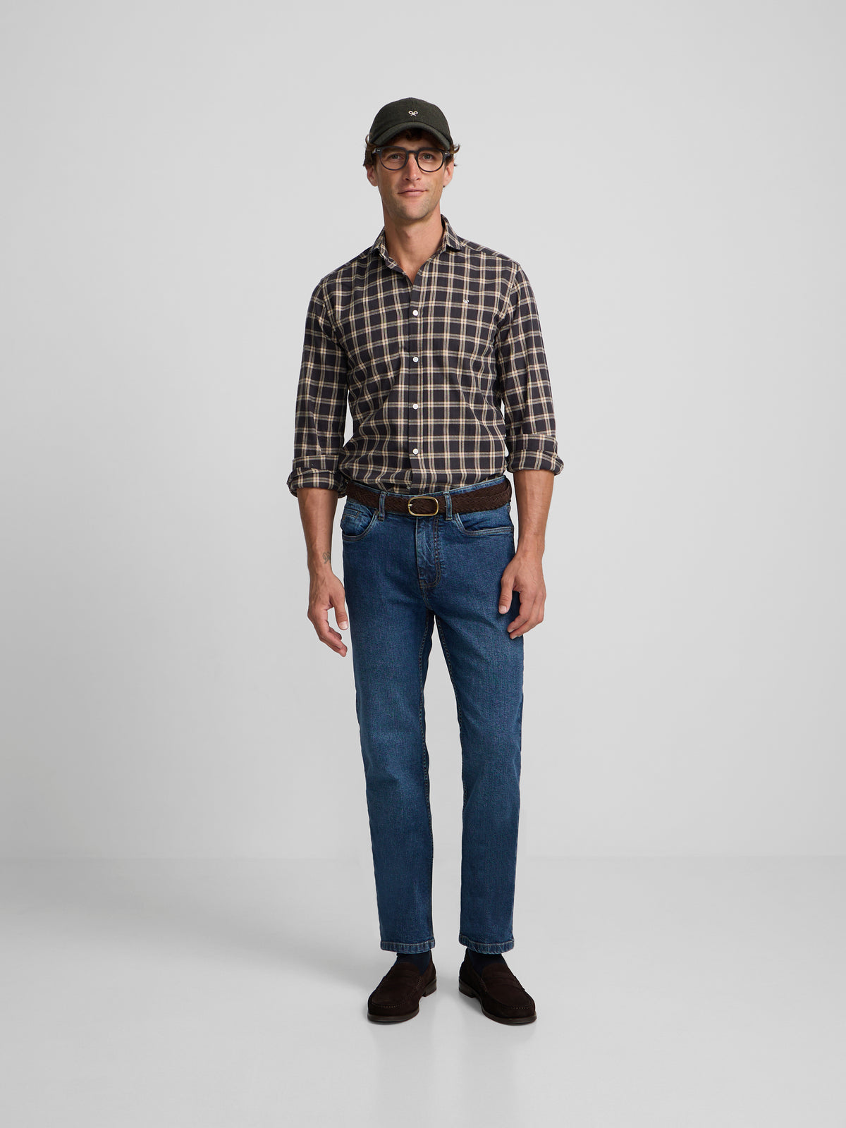 Pantalon sport denim azul oscuro