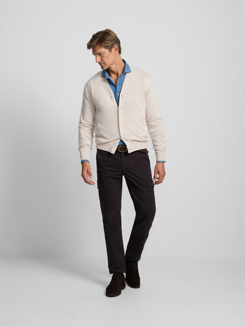 Pantalon sport cargo marron