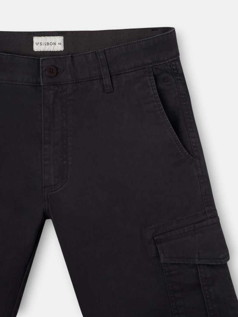 Pantalon sport cargo marron