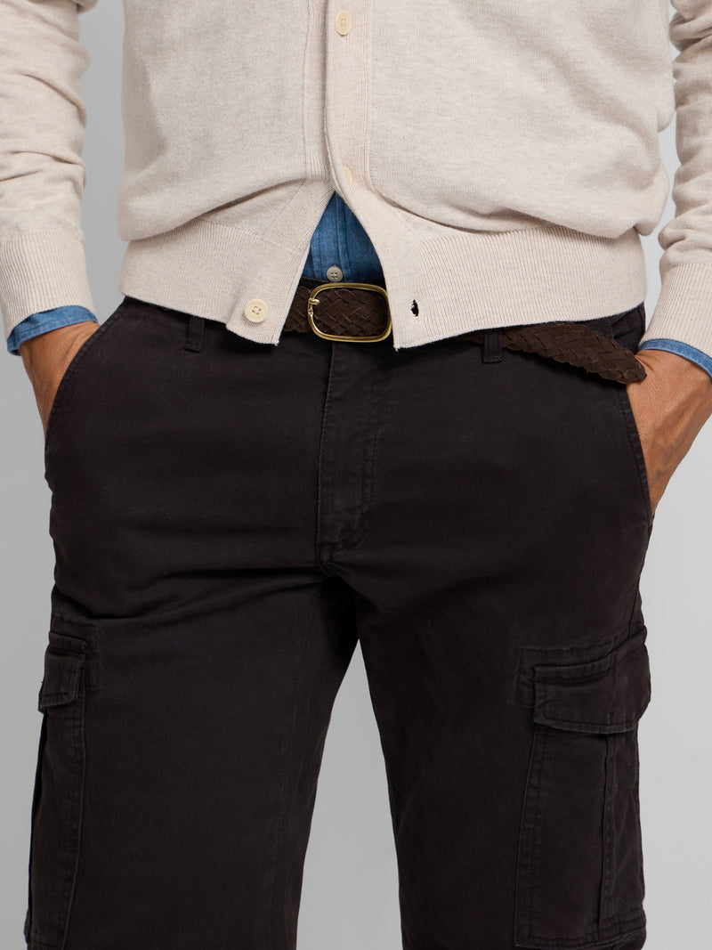 Pantalon sport cargo marron