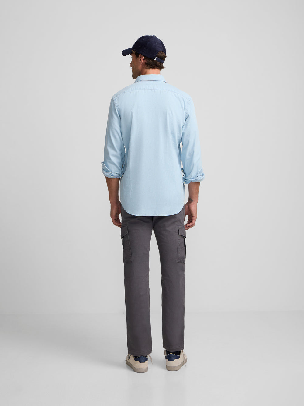 Pantalon cargo sport gris anthracite