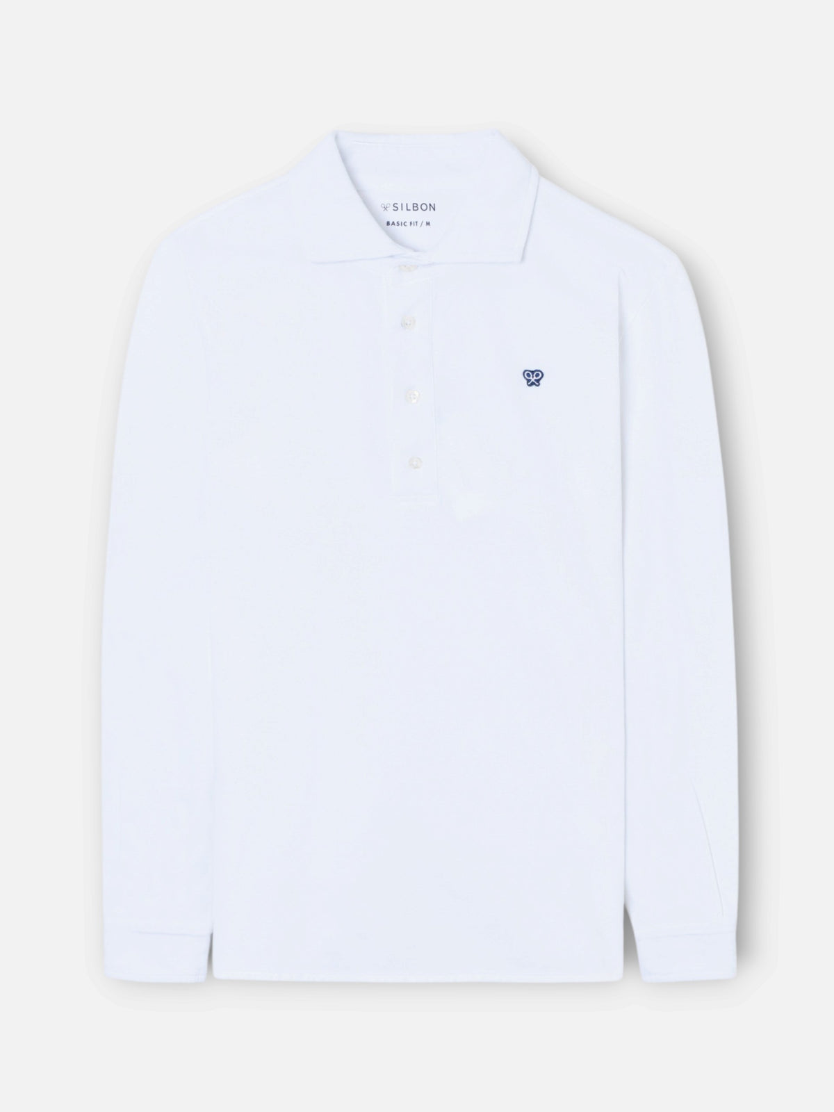 Polo manga larga blanco
