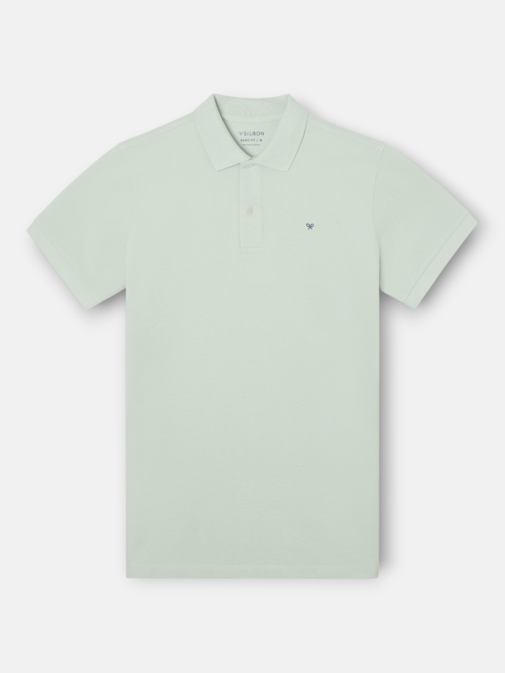Polo manga corta verde claro