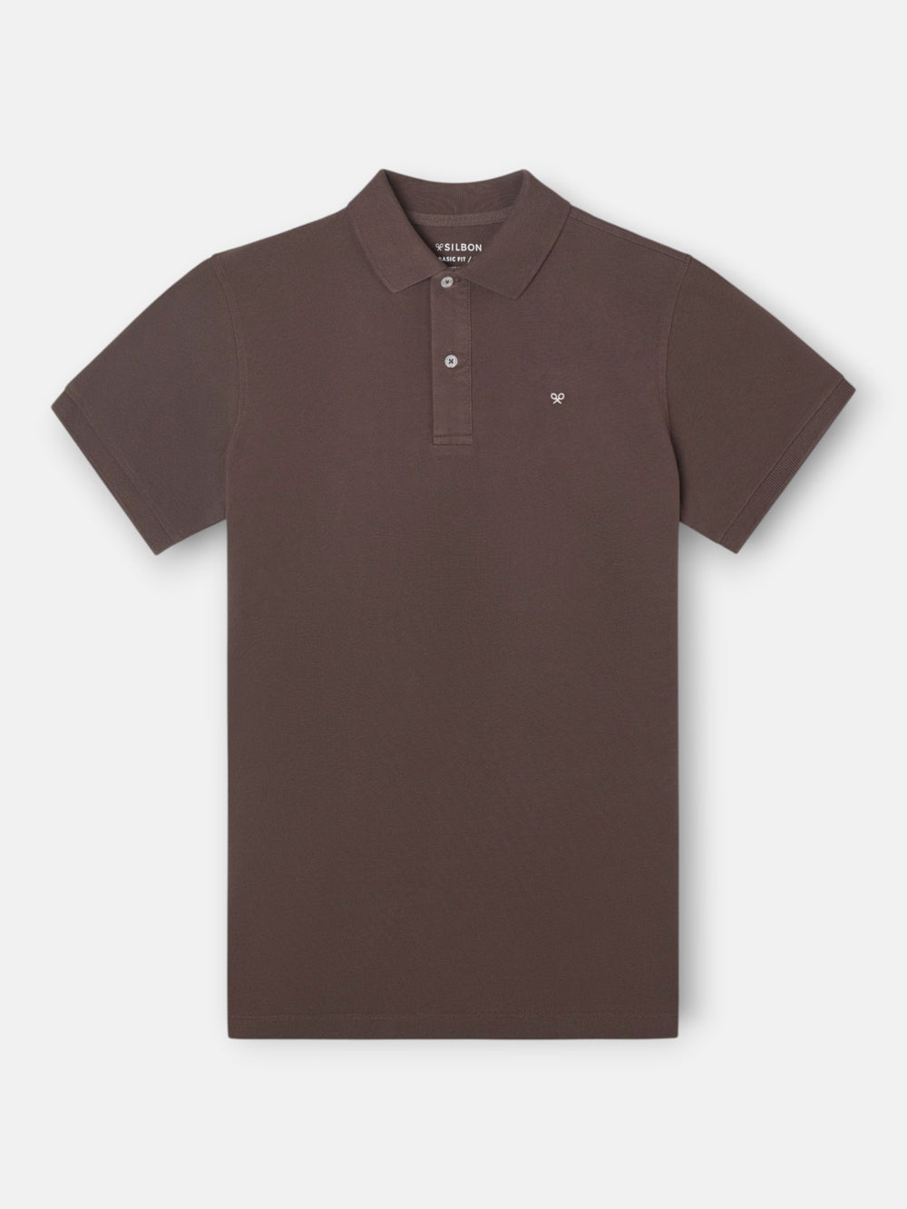 Polo manga corta marron
