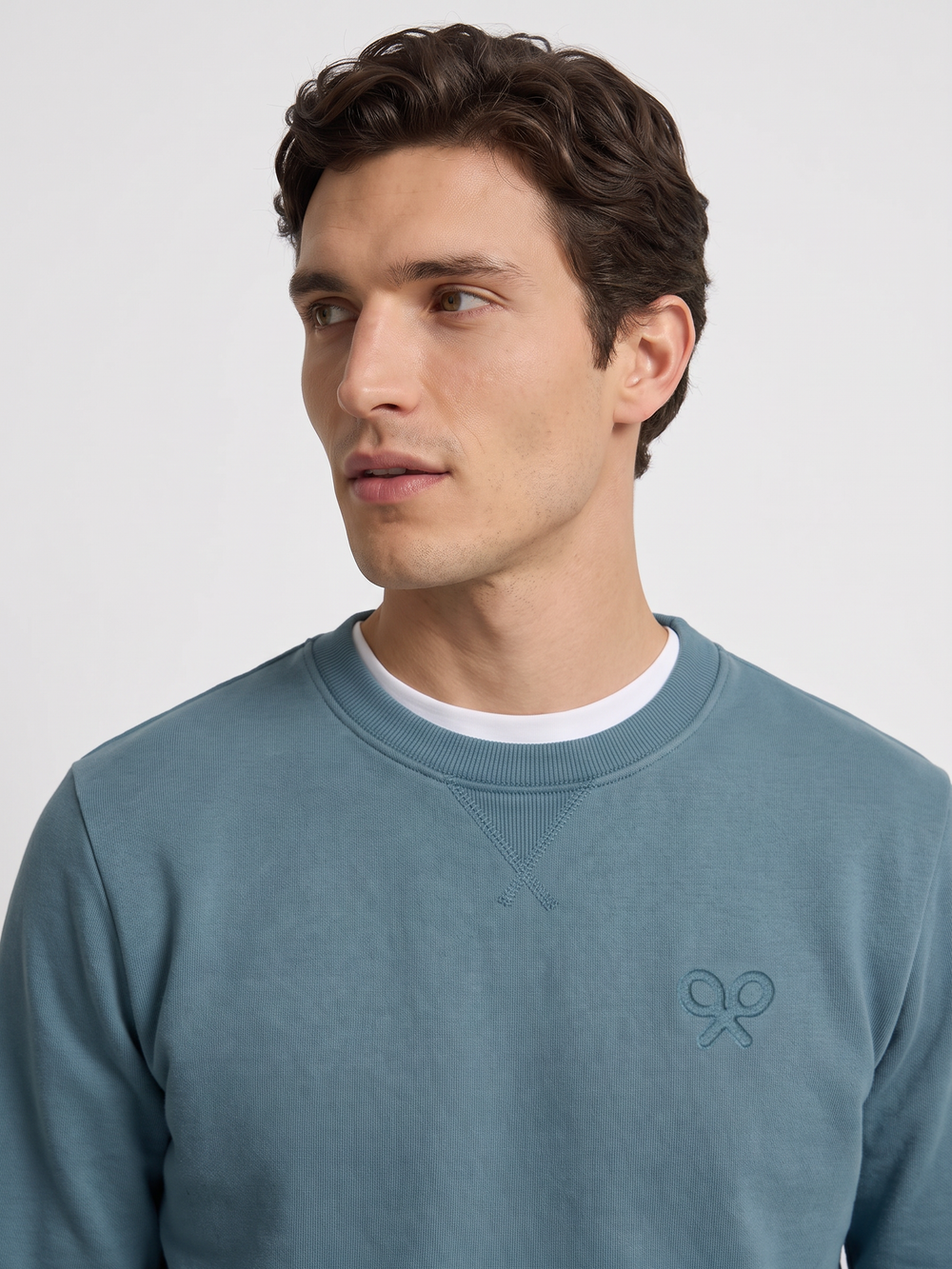 Sudadera raqueta relieve petroleo