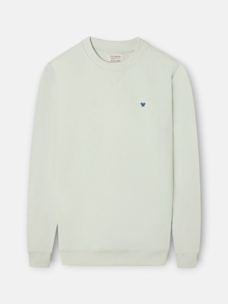 Sweatshirt lisa minilogo felpa verde claro