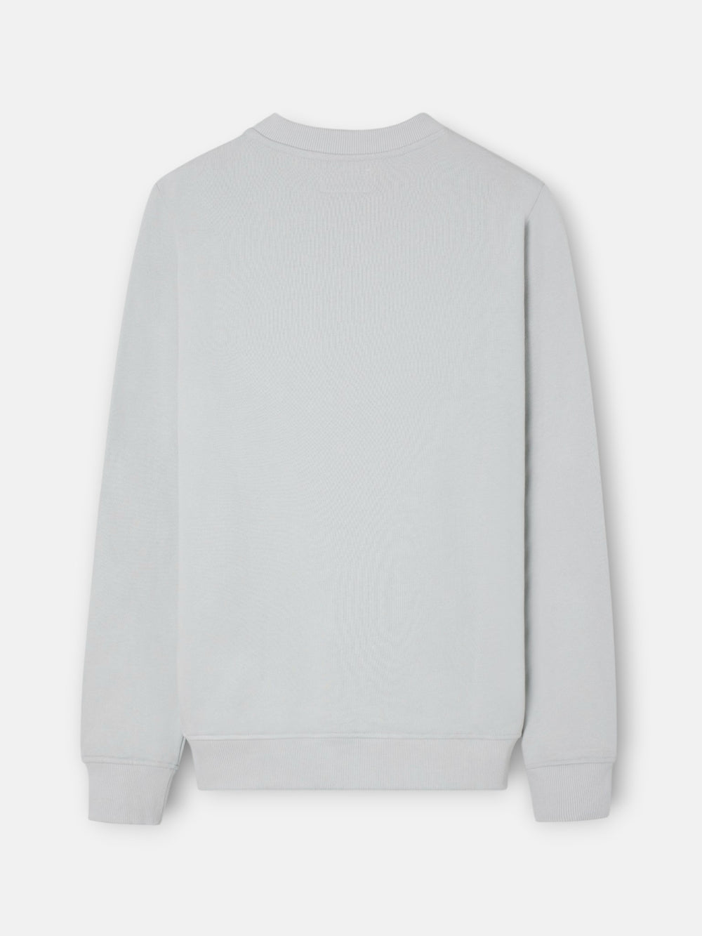 Sudadera clasica logo relieve gris claro