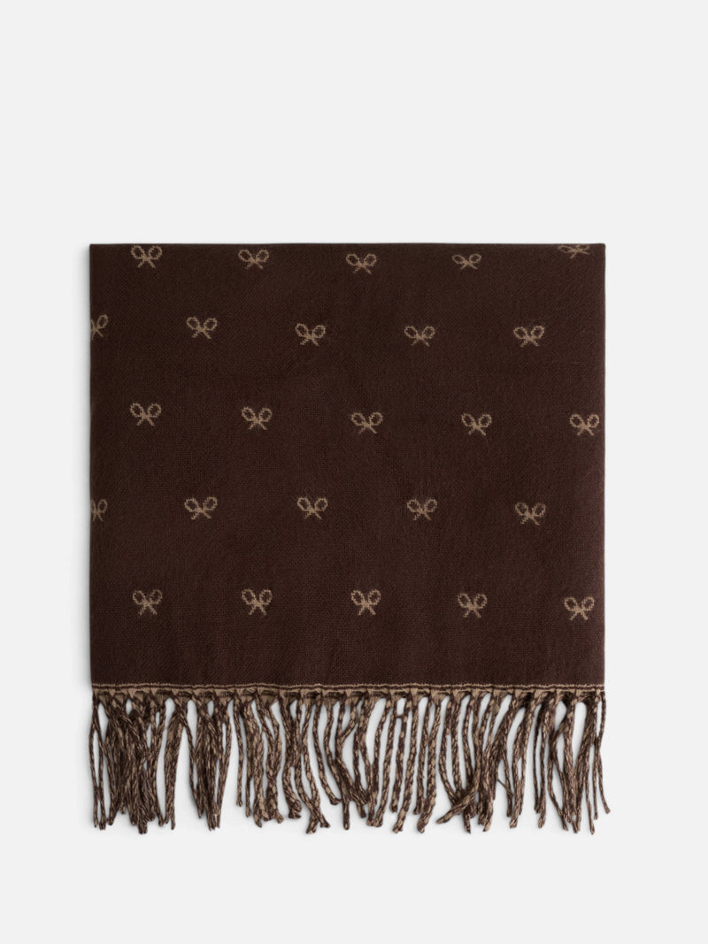 Bufanda raquetas marron