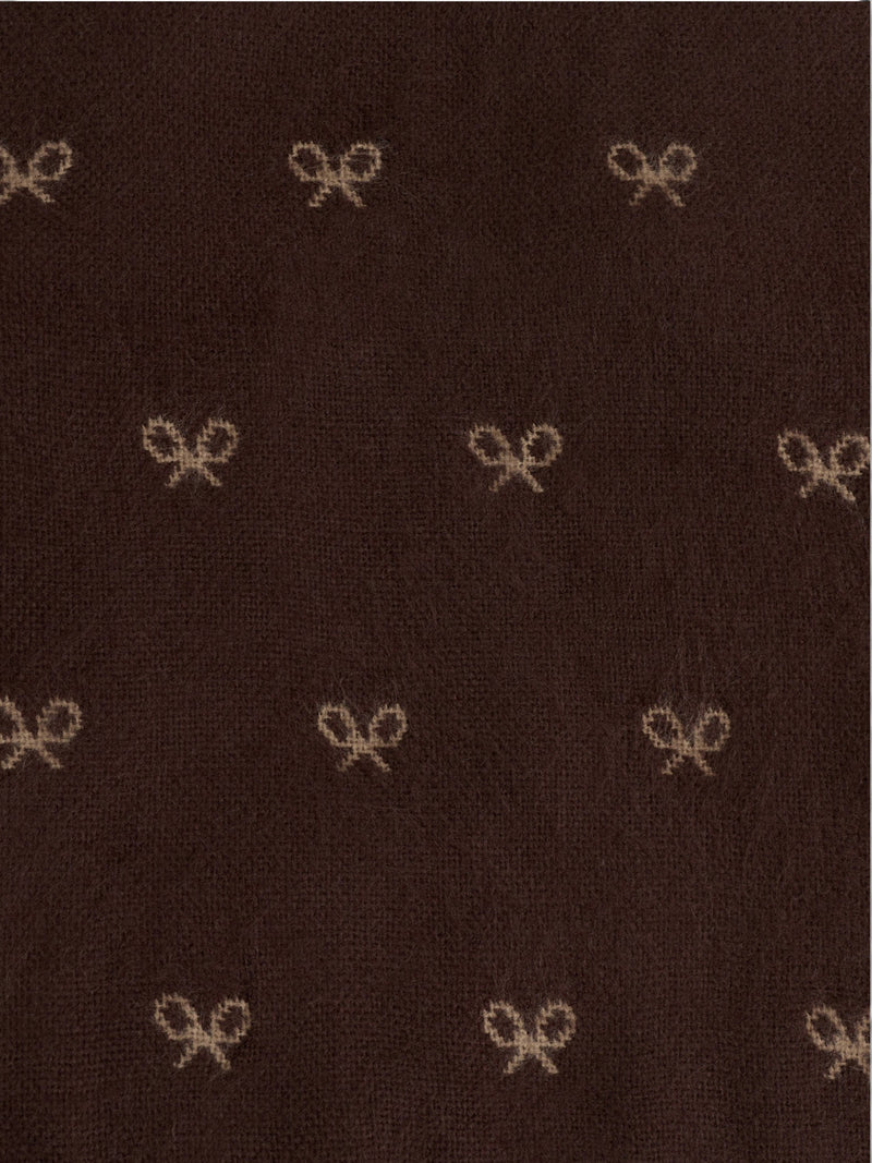 Bufanda raquetas marron
