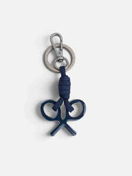 Llavero cuerda raqueta azul marino