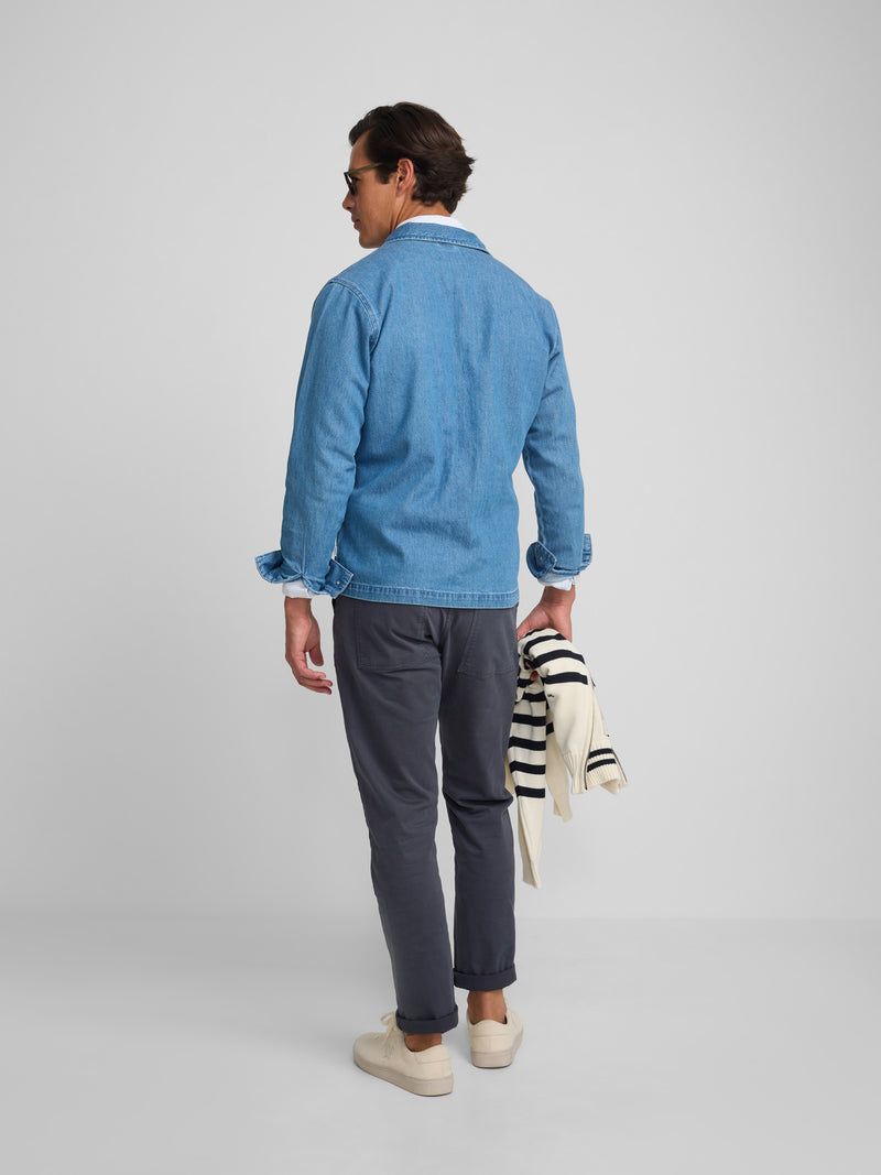 Surchemise en denim cruise ajustable bleu