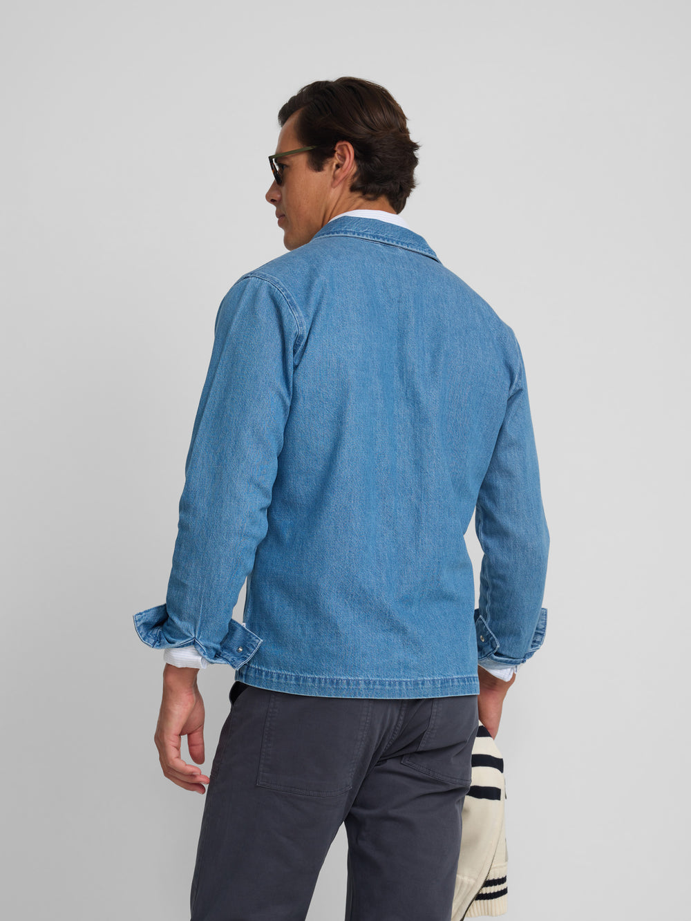 Sobrecamisa denim cruise ajustables azul